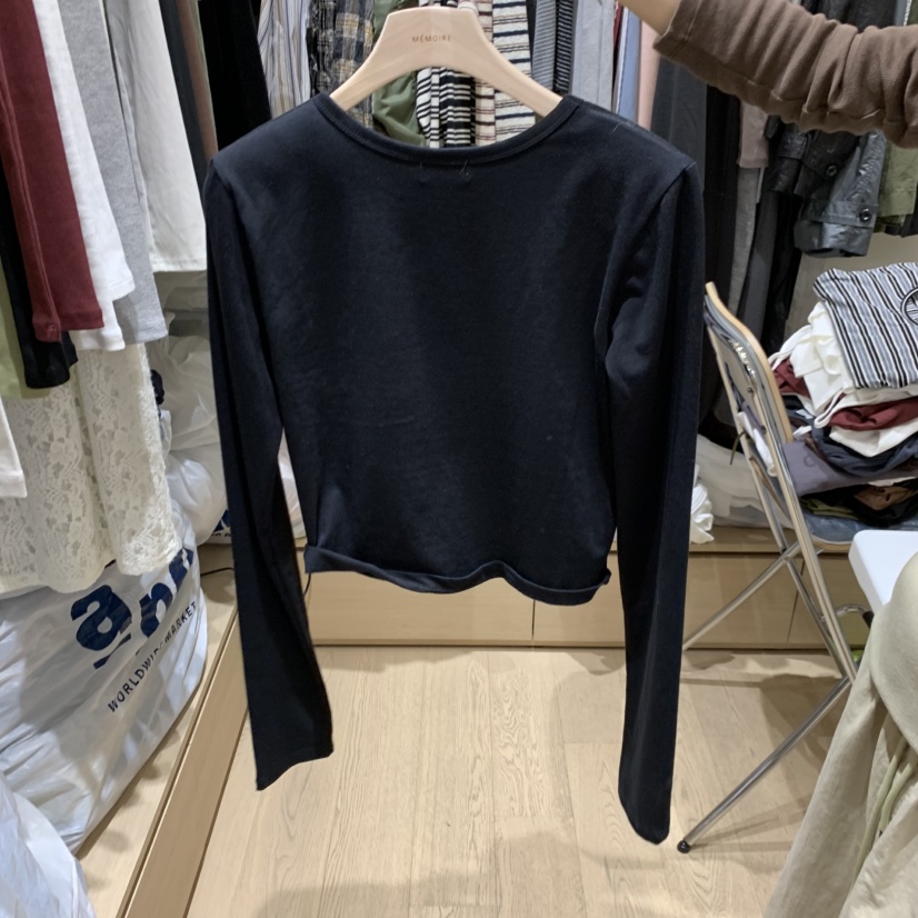 MONROE東大門實拍女士新品休閑人氣熱賣真品推薦時尚長袖T恤MONROE長袖T恤圖色3