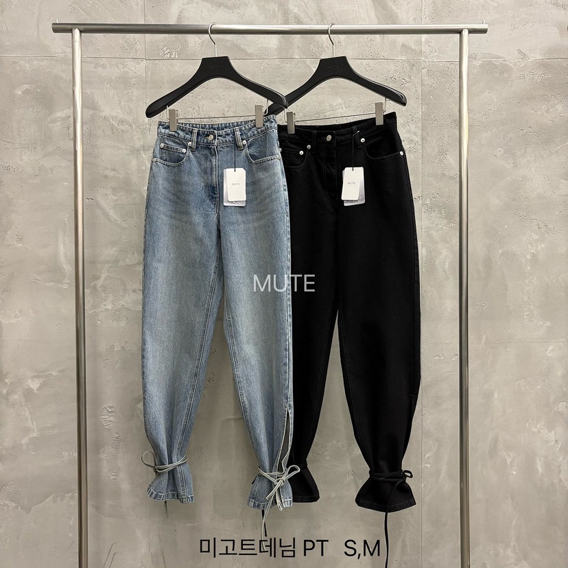 MUTE-P韓國代購女士新品熱賣時尚休閑真品人氣推薦牛仔褲MUTE牛仔褲