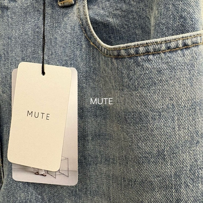 MUTE-P韓國代購女士新品熱賣時尚休閑真品人氣推薦牛仔褲MUTE牛仔褲