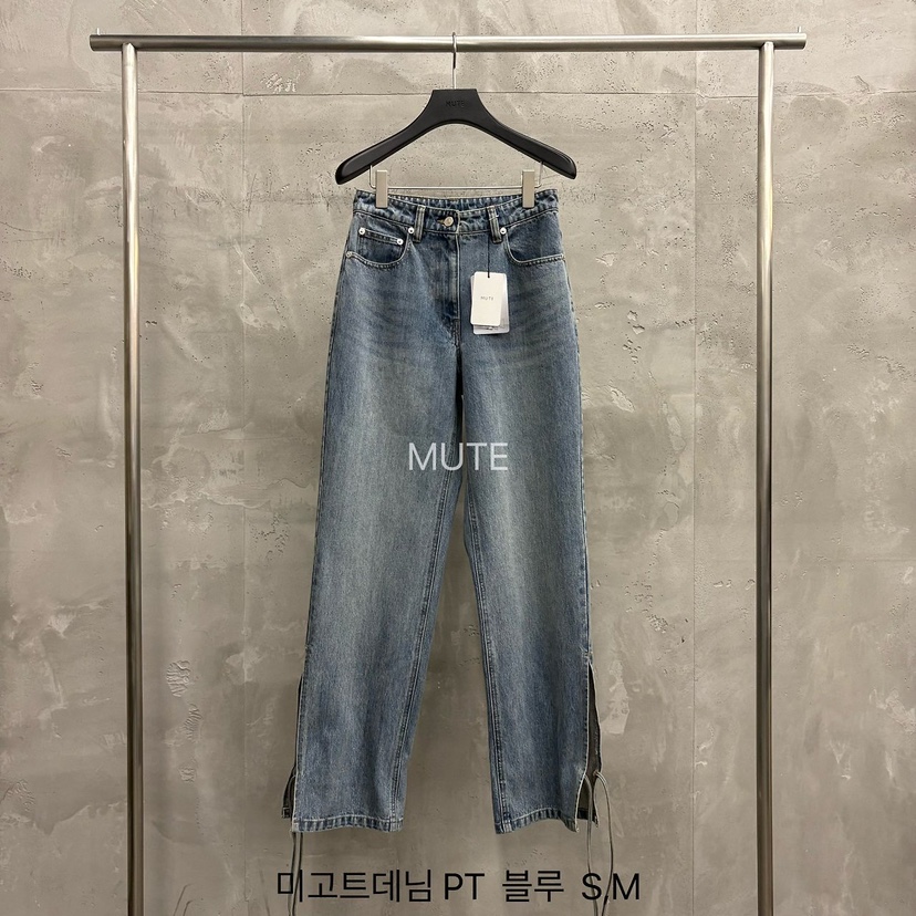 MUTE-P韓國代購女士新品熱賣時尚休閑真品人氣推薦牛仔褲MUTE牛仔褲