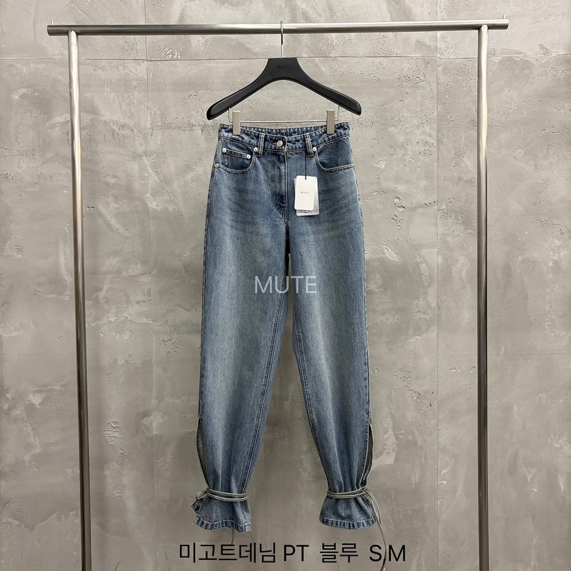 MUTE-P韓國代購女士新品熱賣時尚休閑真品人氣推薦牛仔褲MUTE牛仔褲圖色1