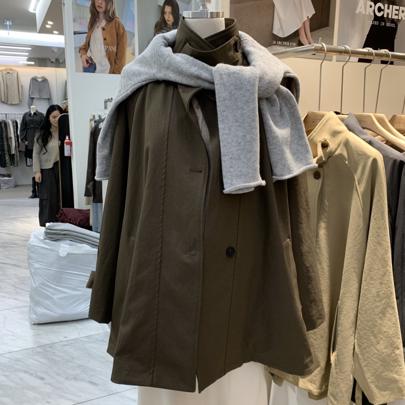 ARCHER東大門實拍女裝新品真品時尚熱賣推薦休閑夾克含腰帶ARCHER夾克圖色2