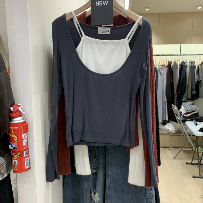 MONROE韓國代購女裝新品真品推薦人氣休閑時尚熱賣套裝無袖MONROE套裝圖色4