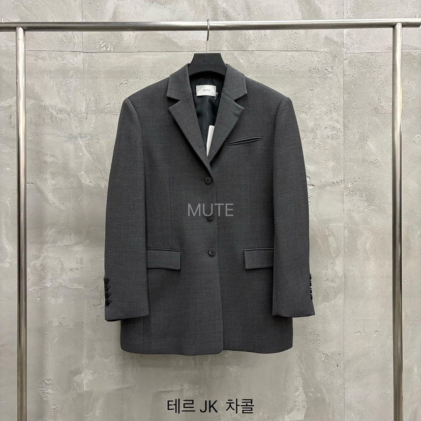 MUTE-P韓國直郵女士新品休閑推薦時尚真品熱賣人氣西裝西服MUTE西裝/西服圖色1墨色