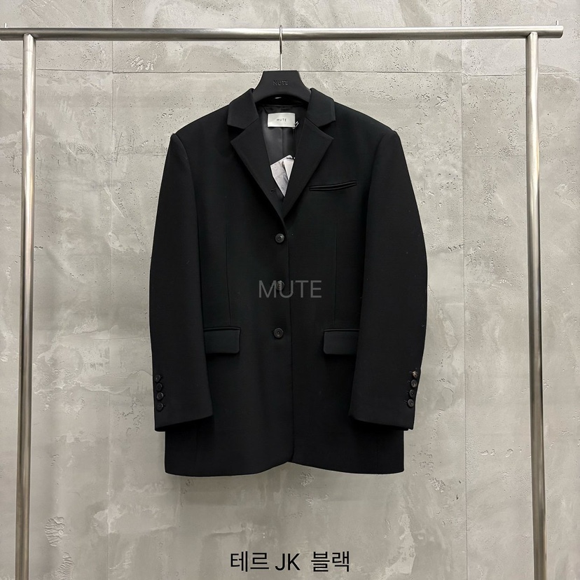 MUTE-P韓國直郵女士新品休閑推薦時尚真品熱賣人氣西裝西服MUTE西裝/西服圖色2黑色