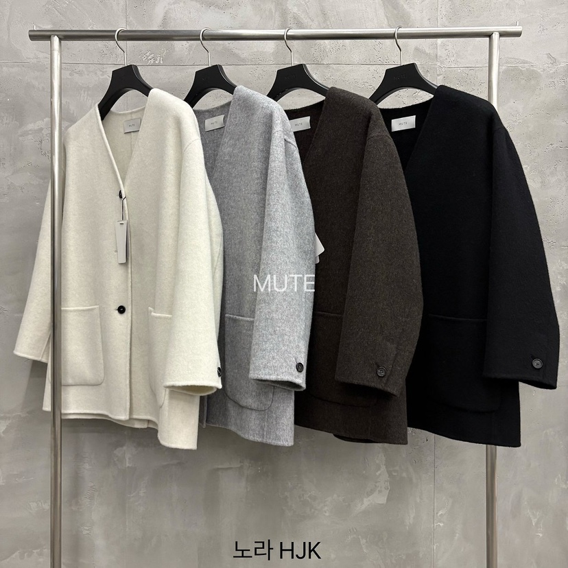 MUTE-P東大門代購女士新品時尚熱賣休閑人氣真品短款大衣MUTE短款大衣