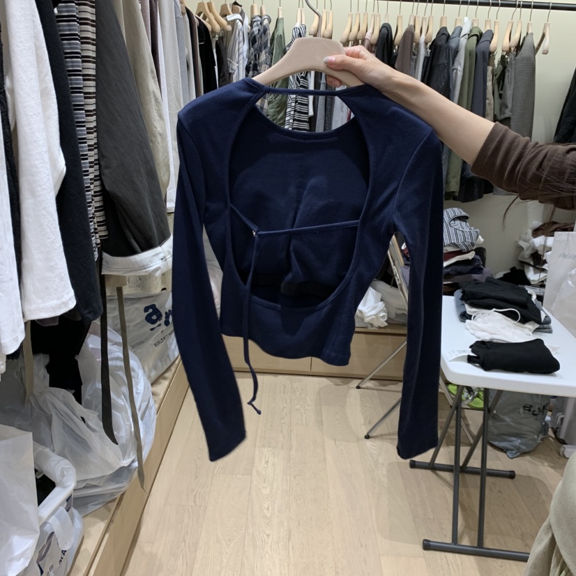 MONROE韓國代購女裝新品休閑推薦人氣熱賣時尚真品長袖T恤MONROE長袖T恤
