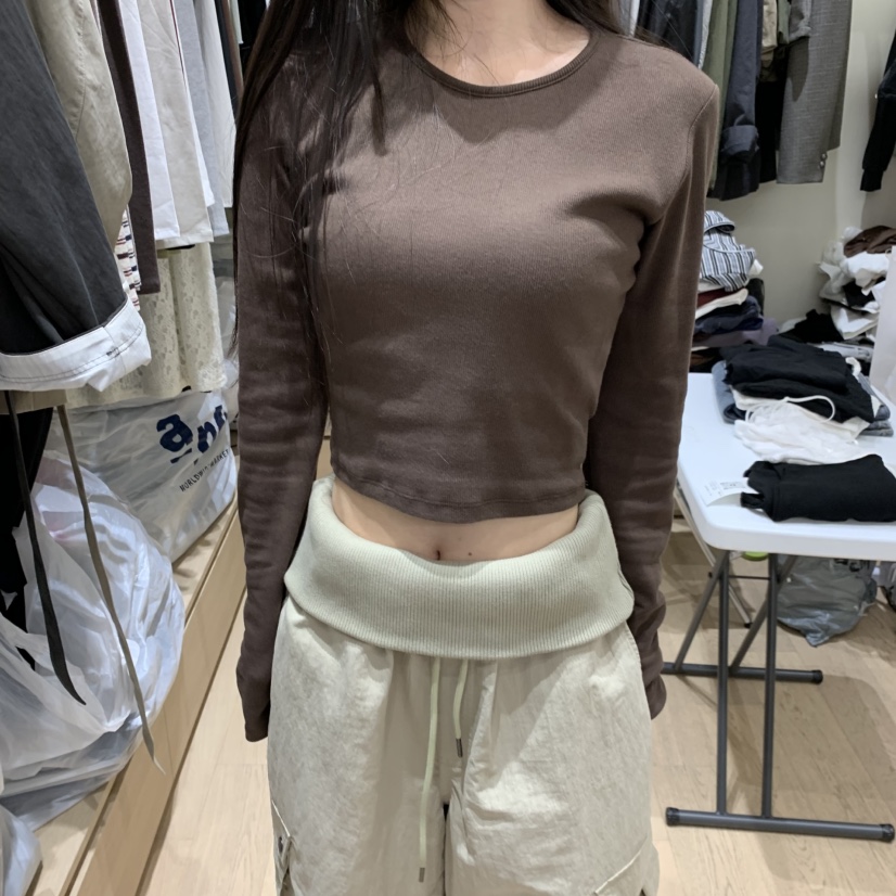 MONROE韓國代購女裝新品休閑推薦人氣熱賣時尚真品長袖T恤MONROE長袖T恤圖色2