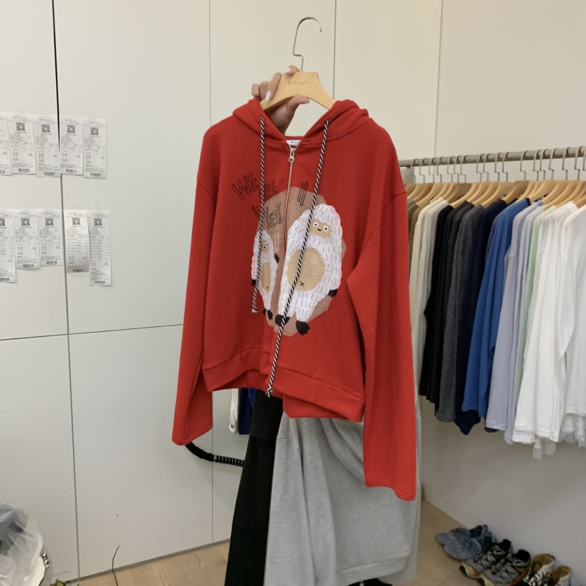 DOHWAJI韓國直郵女士新品熱賣人氣休閑時尚推薦衛衣連帽衫DOHWAJI衛衣圖色1