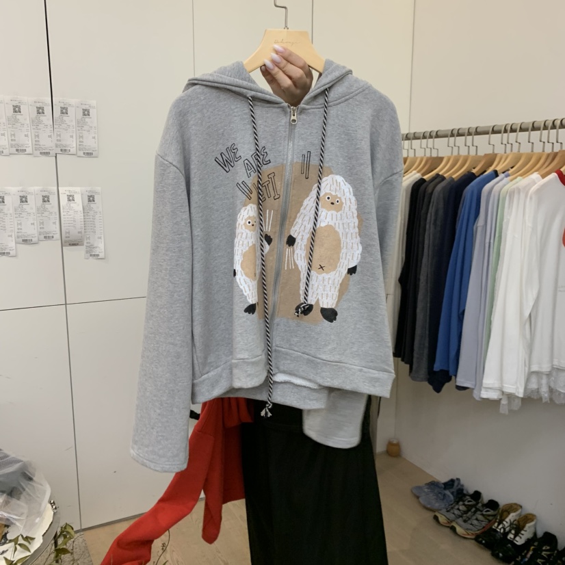 DOHWAJI韓國直郵女士新品熱賣人氣休閑時尚推薦衛衣連帽衫DOHWAJI衛衣圖色2