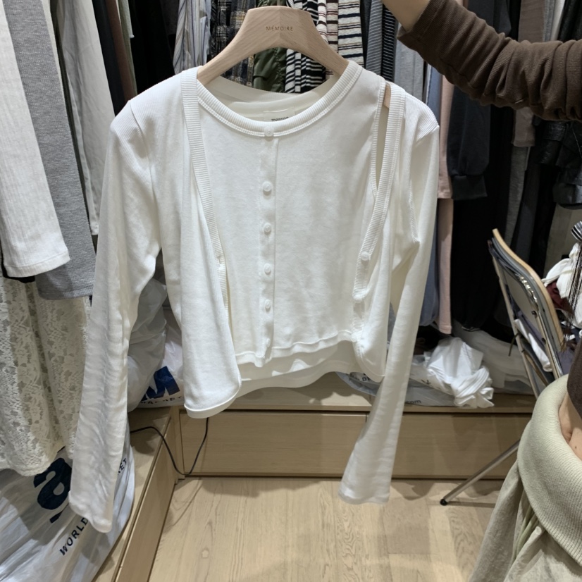 MONROE韓國直郵女裝新款時尚真品推薦休閑熱賣套裝開衫無袖MONROE套裝圖色4