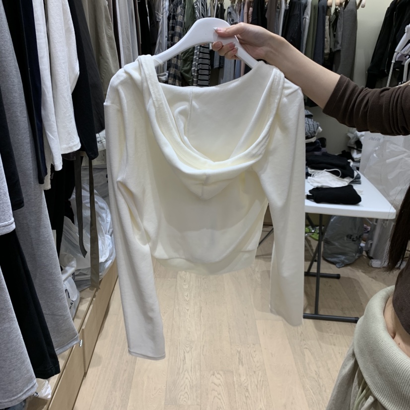 MONROE韓國直郵女士新品人氣真品熱賣休閑衛衣拉鏈連帽衫MONROE衛衣