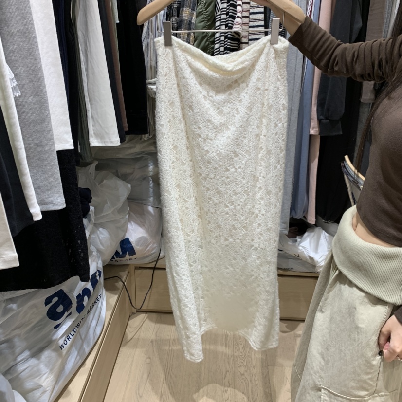 MONROE韓國代購女士新款休閑推薦熱賣人氣時尚真品長裙蕾絲MONROE長裙