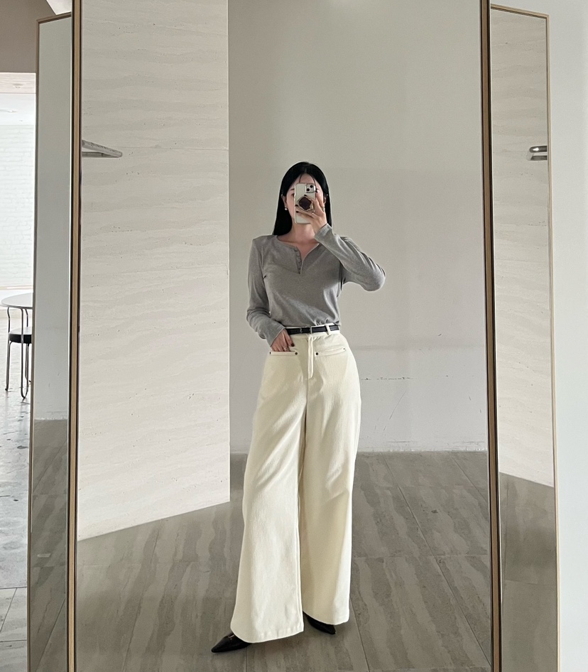 AMUSE SEOUL韓國直郵女裝新品熱賣推薦真品休閑褲燈芯絨AMUSE SEOUL休閑褲