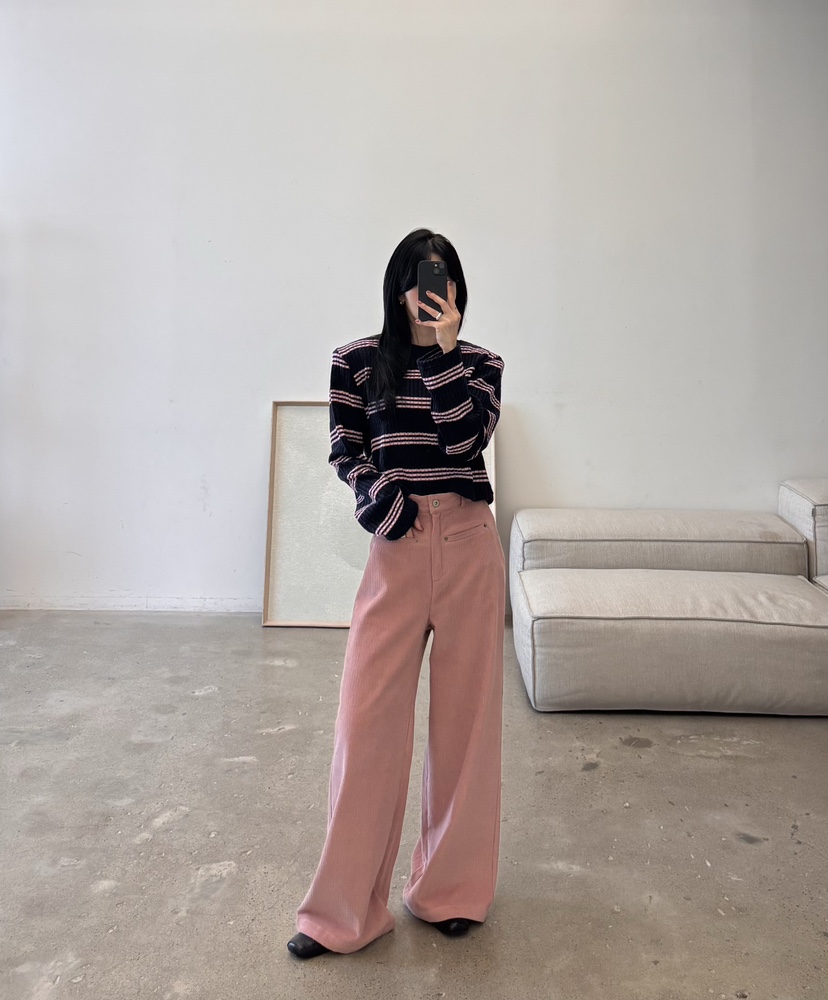AMUSE SEOUL韓國直郵女裝新品熱賣推薦真品休閑褲燈芯絨AMUSE SEOUL休閑褲
