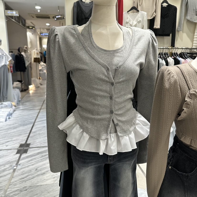 MONOPOLY韓國直郵女裝新款時尚熱賣推薦真品人氣休閑套裝MONO_POLY套裝圖色1