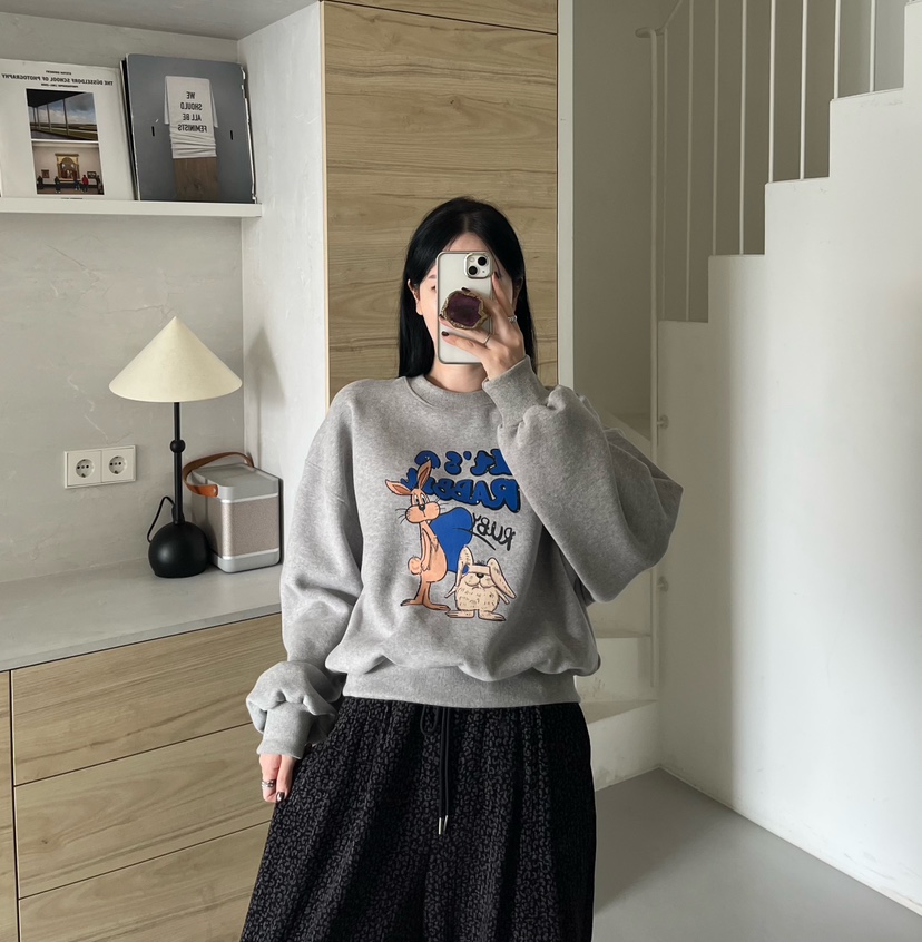 AMUSE SEOUL東大門代購女士新款真品時尚人氣休閑衛衣兔子AMUSE SEOUL衛衣