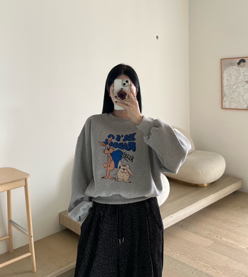 AMUSE SEOUL東大門代購女士新款真品時尚人氣休閑衛衣兔子AMUSE SEOUL衛衣
