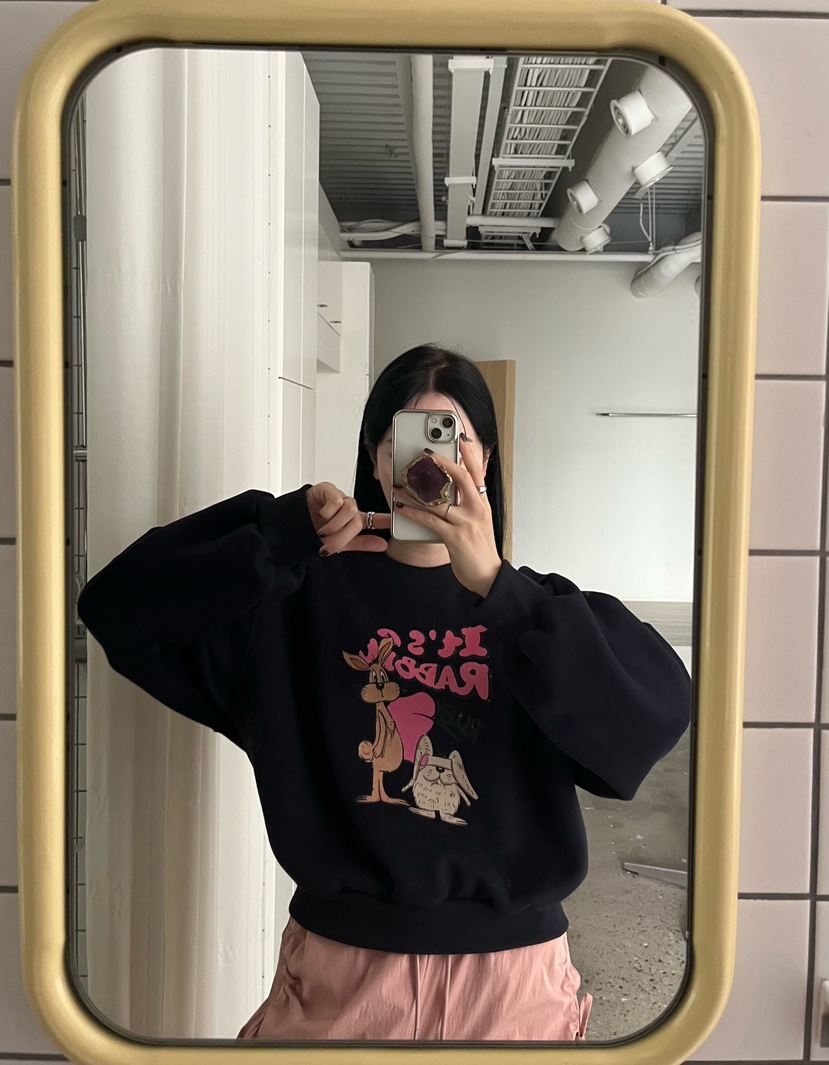 AMUSE SEOUL東大門代購女士新款真品時尚人氣休閑衛衣兔子AMUSE SEOUL衛衣