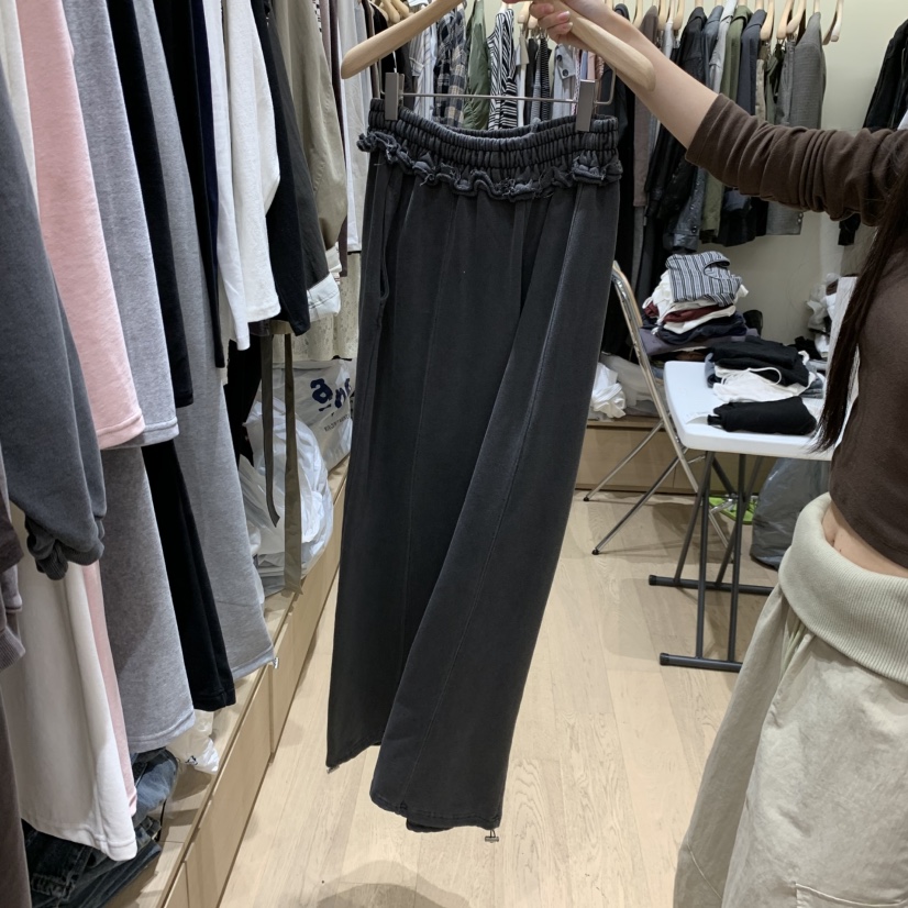 MONROE東大門實拍女士新品熱賣推薦休閑時尚真品休閑褲水洗MONROE休閑褲圖色1墨