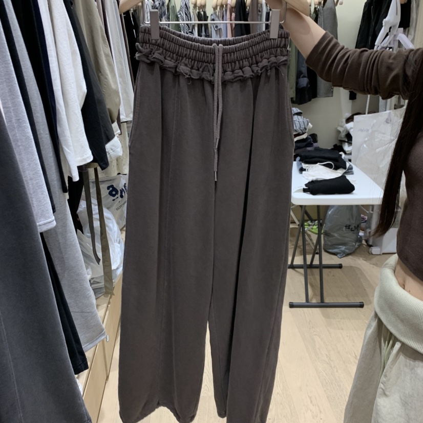MONROE東大門實拍女士新品熱賣推薦休閑時尚真品休閑褲水洗MONROE休閑褲圖色2棕色