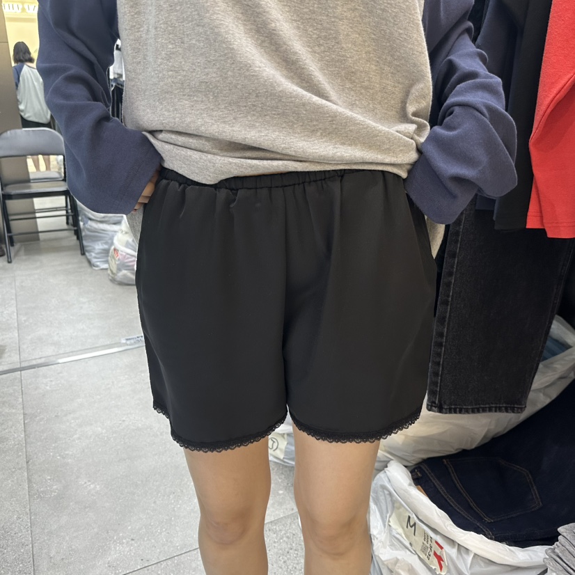 MADCITY/SAGAFURS韓國代購女裝新品人氣真品推薦休閑短褲緞MADCITY/SAGAFURS短褲