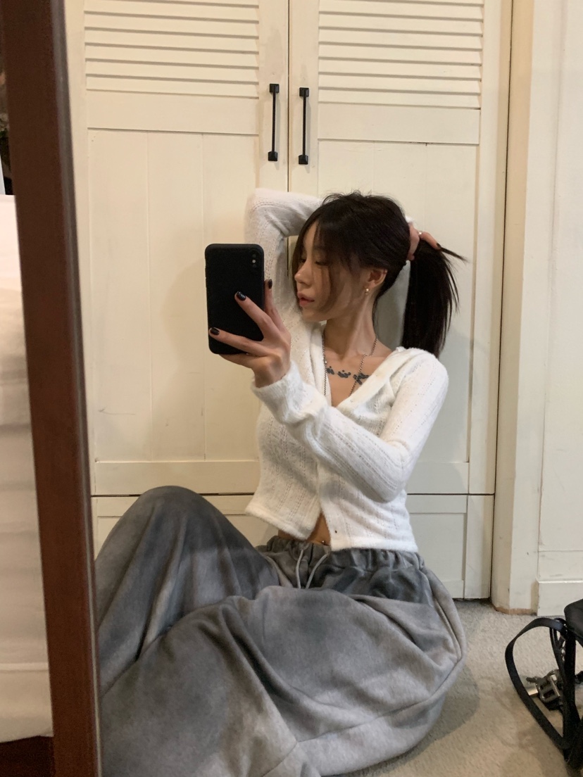 OKIE東大門代購女裝新款時尚推薦真品人氣開衫連帽衫貂皮OKIE開衫
