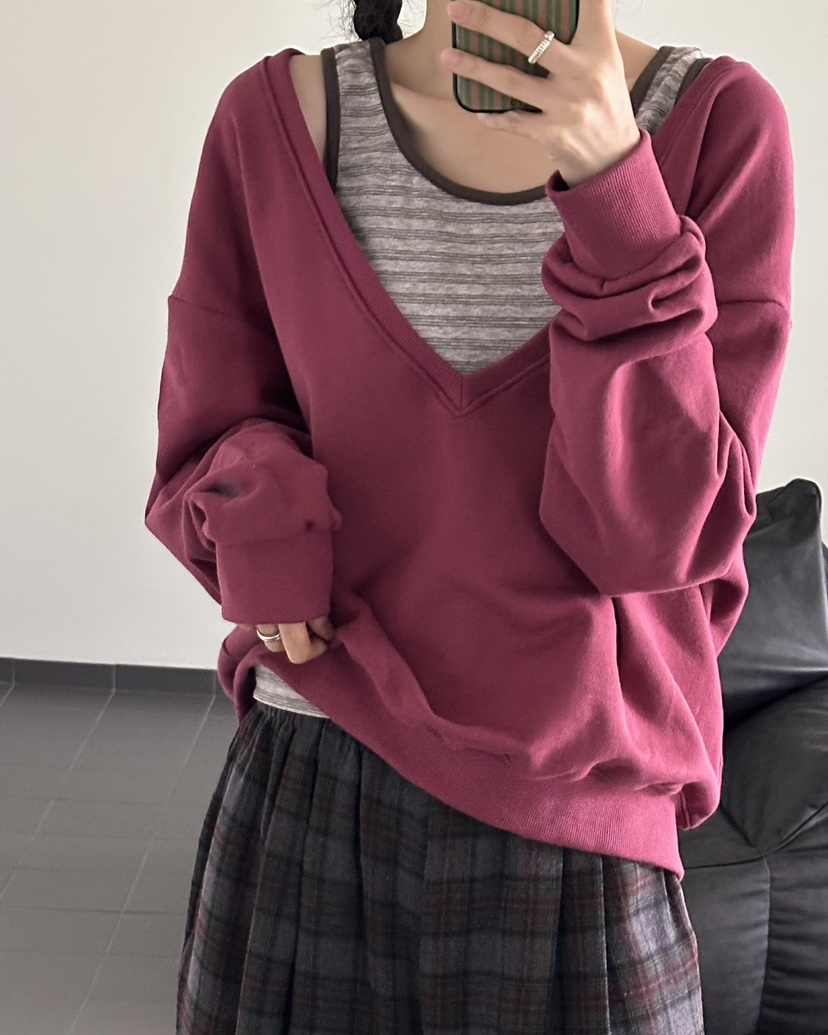 HOWDY/FACT THE NERD韓國直郵女士新品人氣衛衣不含內搭HOWDY/FACT THE NERD衛衣圖色1