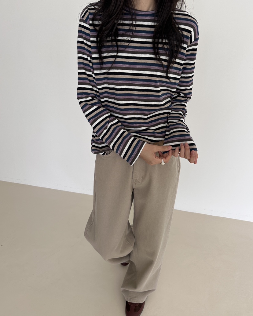 HOWDY/FACT THE NERD東大門代購女士新款人氣推薦長袖T恤HOWDY/FACT THE NERD長袖T恤