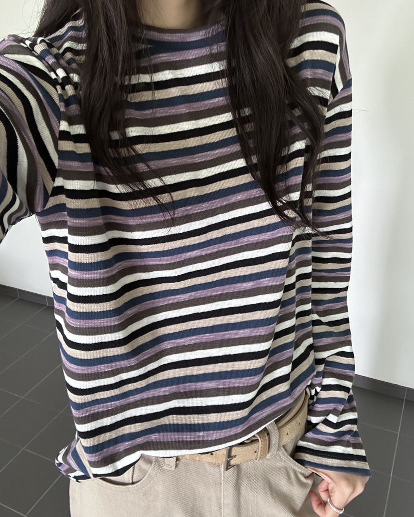HOWDY/FACT THE NERD東大門代購女士新款人氣推薦長袖T恤HOWDY/FACT THE NERD長袖T恤圖色3