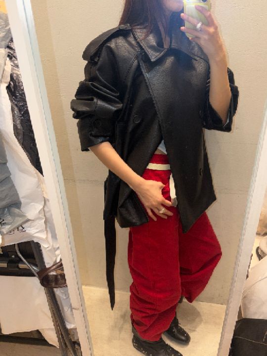 mars韓國代購女裝新品熱賣真品時尚推薦人氣休閑皮衣mars皮衣