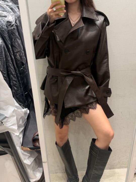 mars韓國代購女裝新品熱賣真品時尚推薦人氣休閑皮衣mars皮衣圖色2