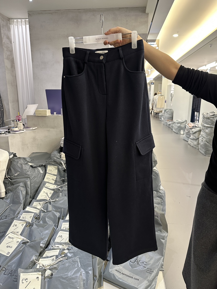 MONDAYMORING韓國代購女士新款推薦真品熱賣人氣時尚休閑褲Monday Morning休閑褲圖色2