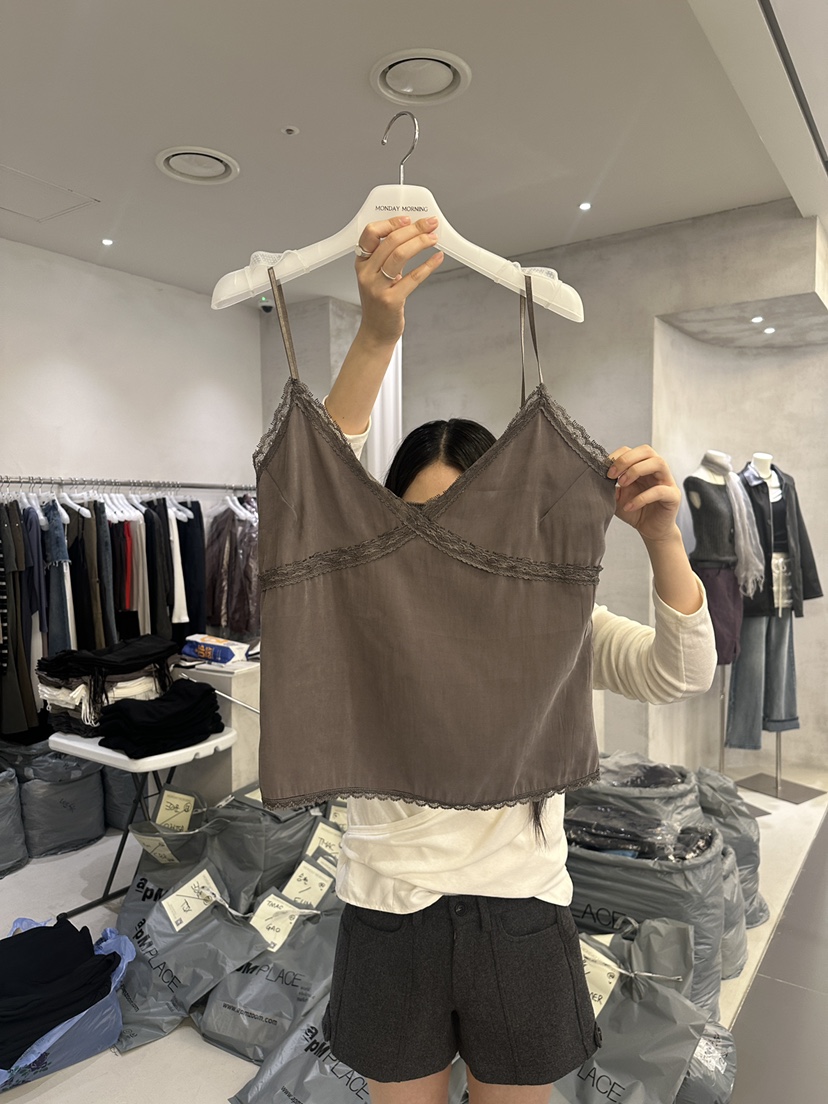 MONDAYMORING東大門實拍女裝新品休閑人氣時尚吊帶背心無袖Monday Morning吊帶/背心圖色2