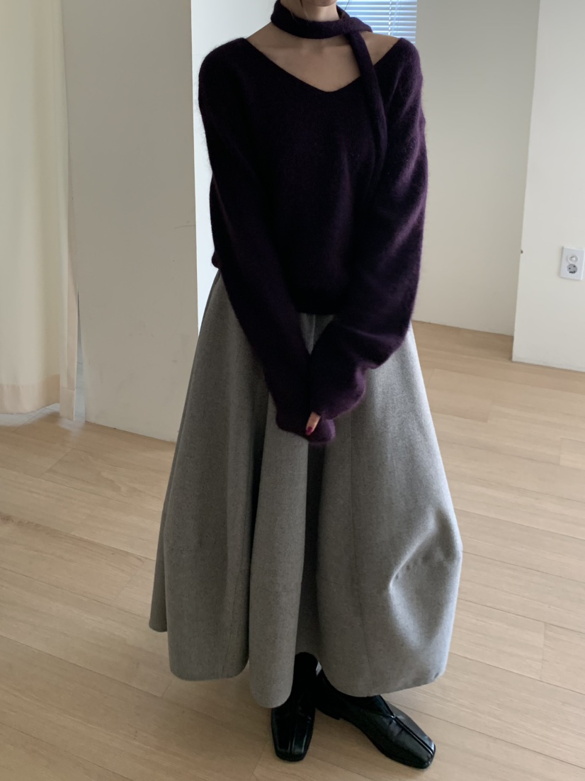 LOGON韓國代購女士新款休閑時尚熱賣推薦人氣真品針織衫圍巾LOGON針織衫
