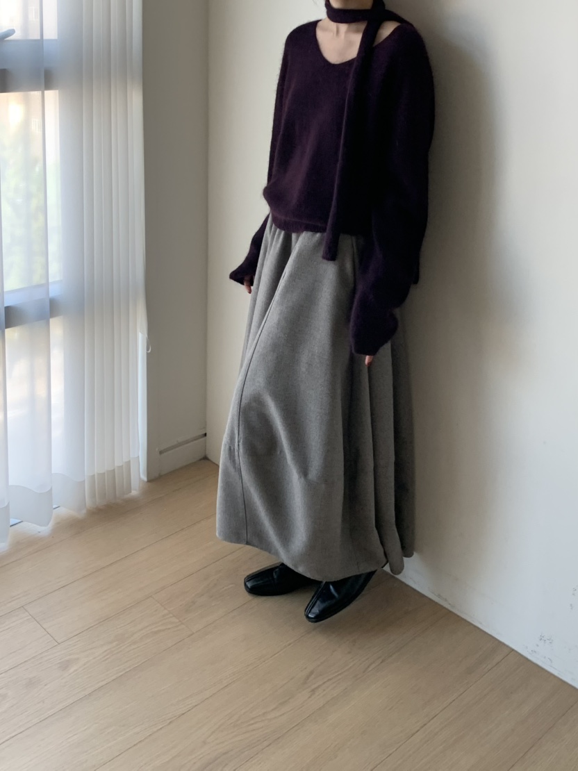 LOGON韓國代購女士新款休閑時尚熱賣推薦人氣真品針織衫圍巾LOGON針織衫