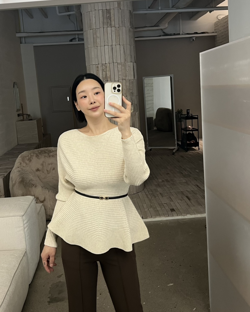 VERNI東大門代購女士新款時尚熱賣休閑真品推薦針織衫腰帶VERNI針織衫