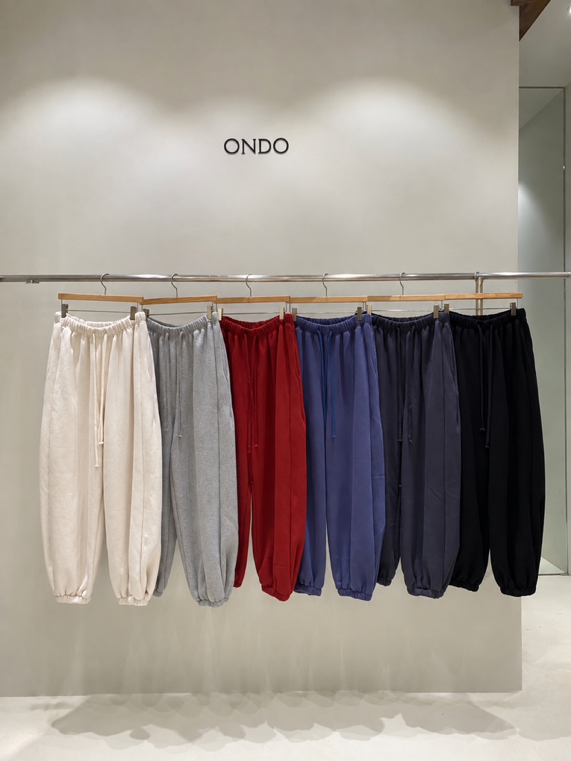 ONDO-P東大門實拍女裝新品推薦真品時尚休閑休閑褲抓絨運動ONDO-P休閑褲