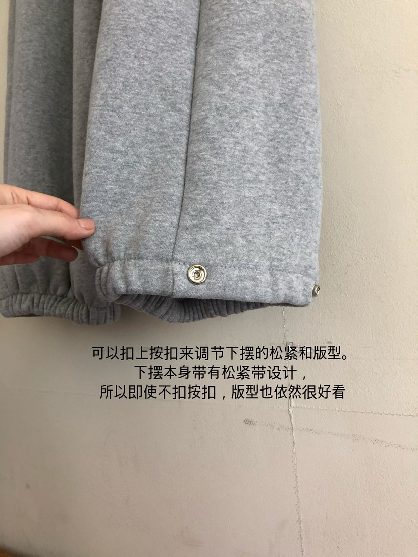 ONDO-P東大門實拍女裝新品推薦真品時尚休閑休閑褲抓絨運動ONDO-P休閑褲