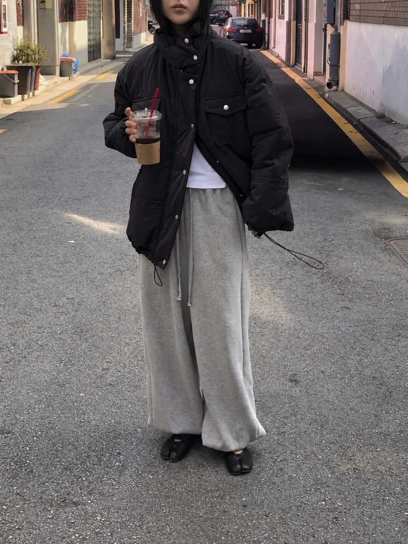ONDO-P東大門實拍女裝新品推薦真品時尚休閑休閑褲抓絨運動ONDO-P休閑褲