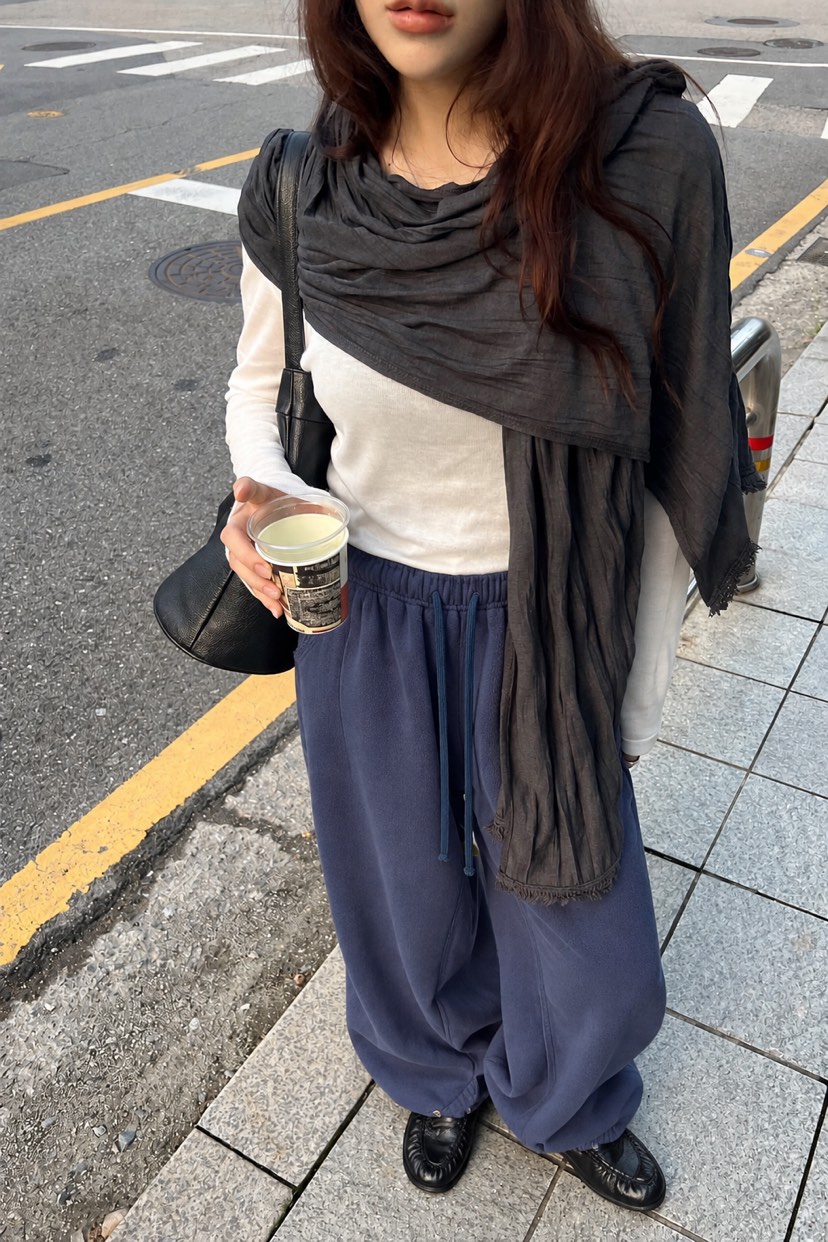 ONDO-P東大門實拍女裝新品推薦真品時尚休閑休閑褲抓絨運動ONDO-P休閑褲