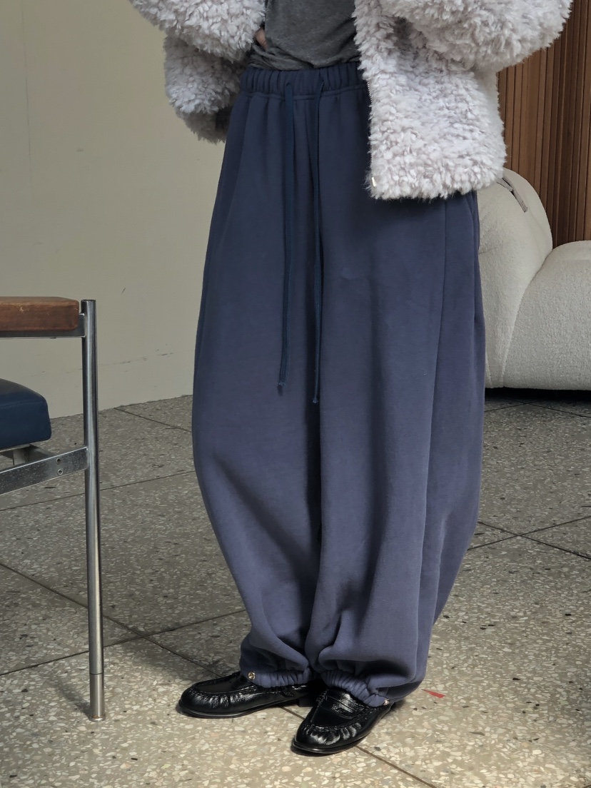 ONDO-P東大門實拍女裝新品推薦真品時尚休閑休閑褲抓絨運動ONDO-P休閑褲