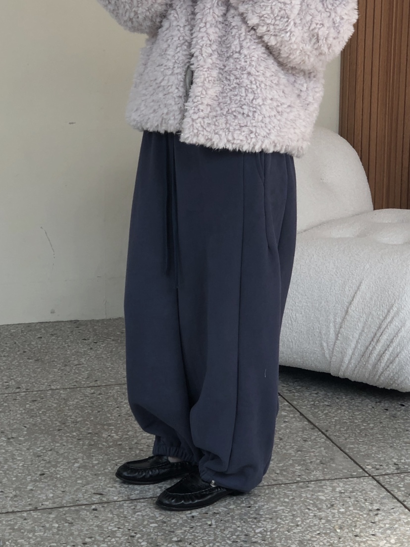 ONDO-P東大門實拍女裝新品推薦真品時尚休閑休閑褲抓絨運動ONDO-P休閑褲