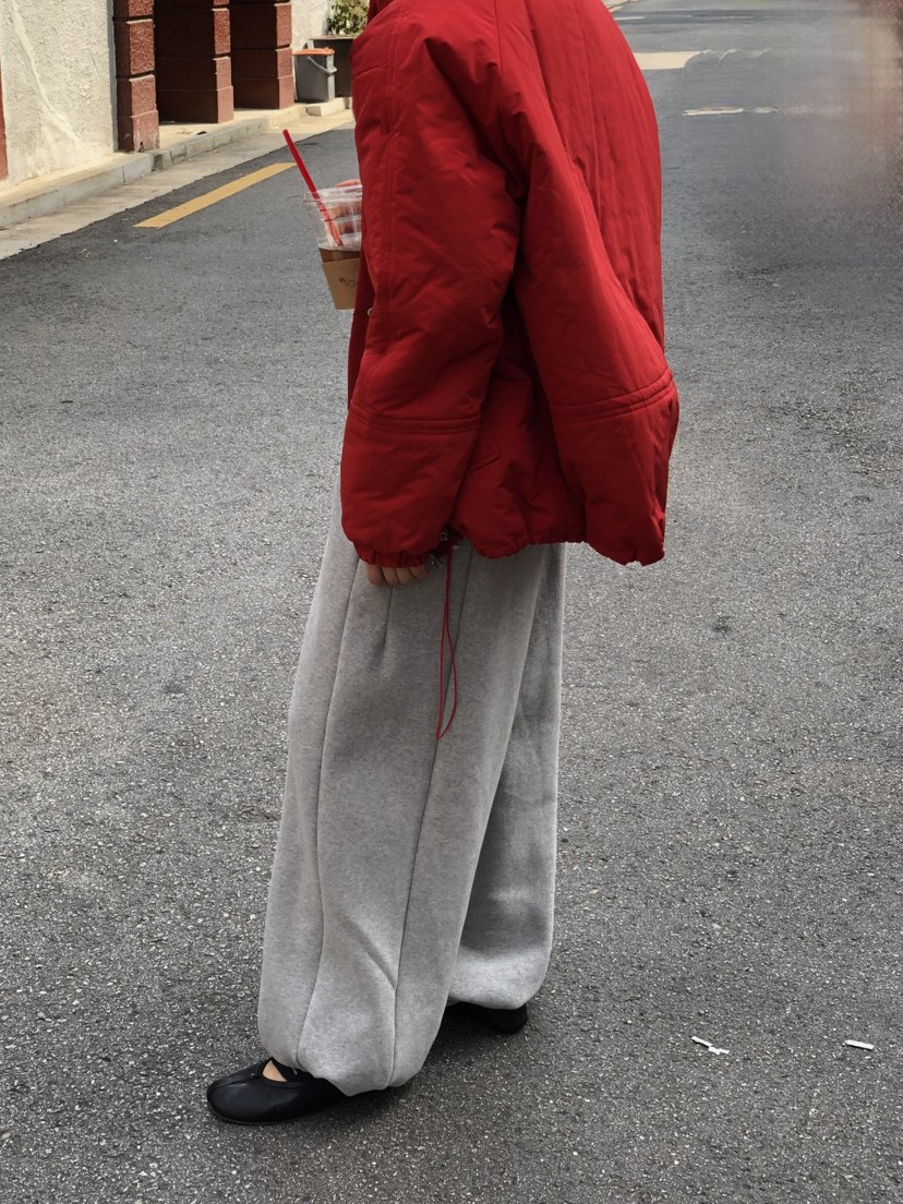 ONDO-P東大門實拍女裝新品推薦真品時尚休閑休閑褲抓絨運動ONDO-P休閑褲