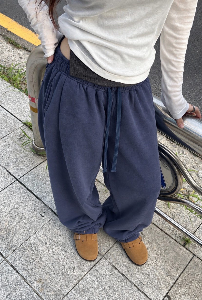 ONDO-P東大門實拍女裝新品推薦真品時尚休閑休閑褲抓絨運動ONDO-P休閑褲圖色2