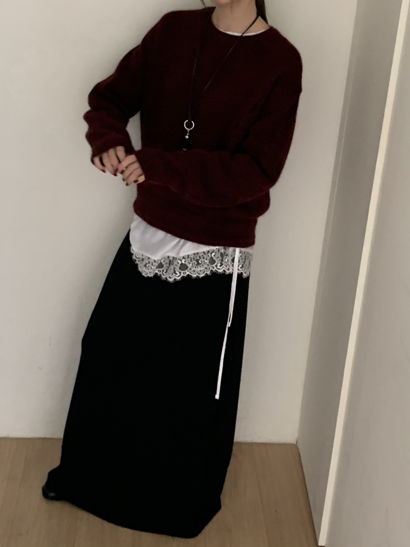 LOGON東大門直郵女裝新款人氣休閑時尚針織衫麻花針織安哥拉LOGON針織衫
