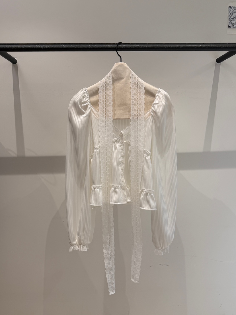 LOVE PULL東大門實拍女裝新品熱賣休閑襯衫蕾絲衫含脖帶LOVE PULL襯衫/蕾絲衫圖色2
