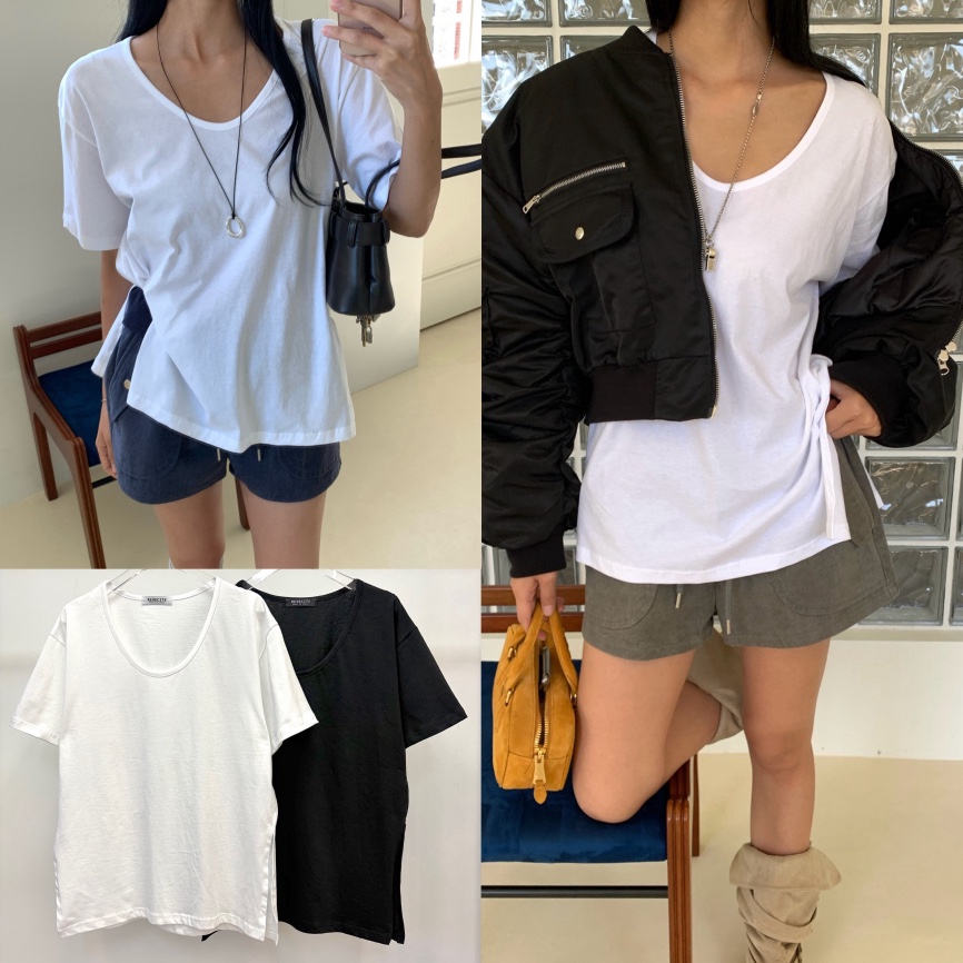 REVE CITE-L東大門直郵女裝新品時尚推薦休閑真品人氣T恤REVE CITE-LT恤