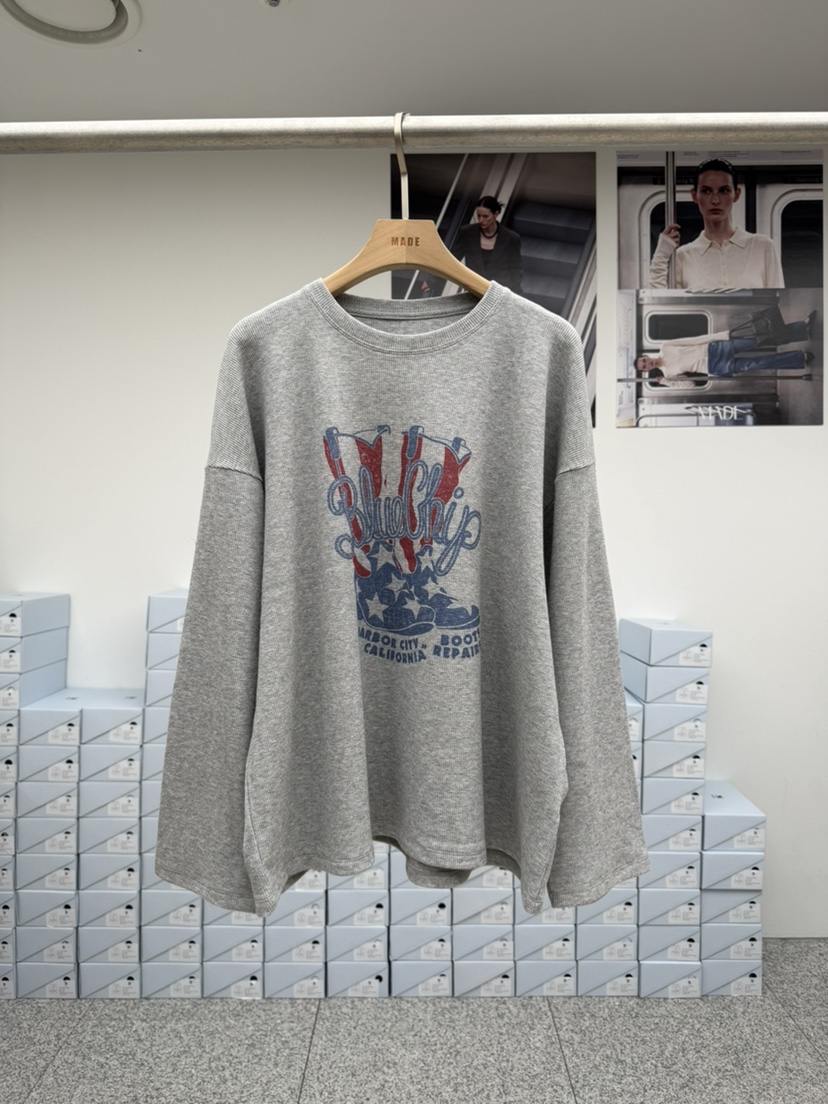 MADE-P東大門代購女士新品真品推薦人氣時尚休閑長袖T恤MADE-P長袖T恤圖色2