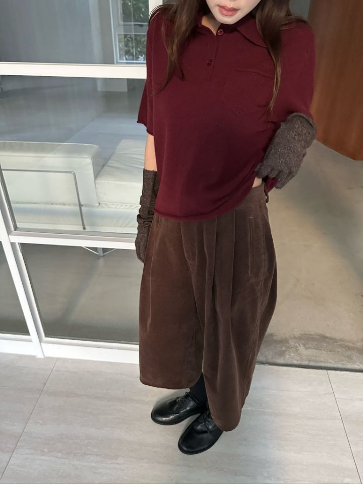 MARE東大門代購女裝新款人氣推薦真品熱賣短褲天鵝絨褶裥MARE短褲